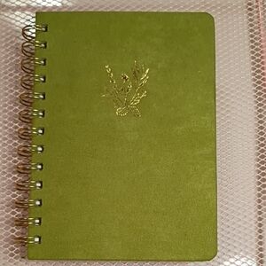 Threshold Olive Green Journal with Gold Spiral